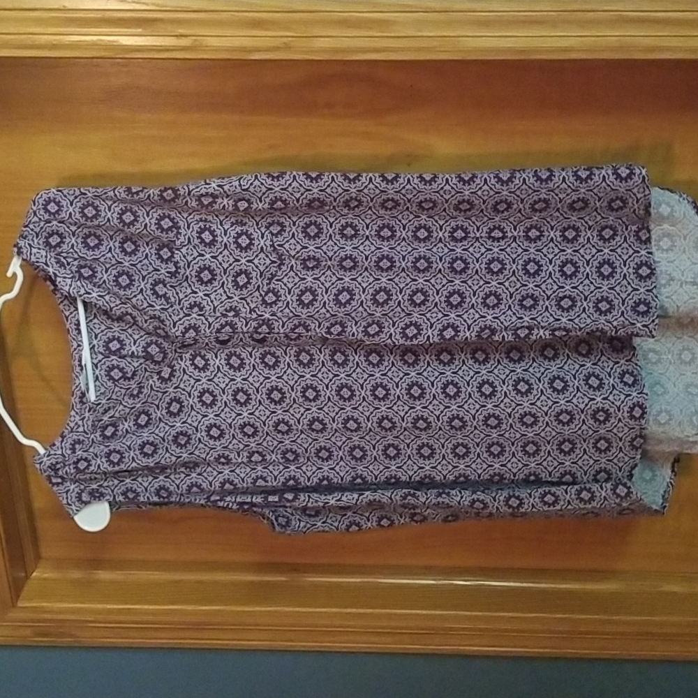 Market & Spruce from Stitchfix purple sleeveless shirt.  Size 1X.